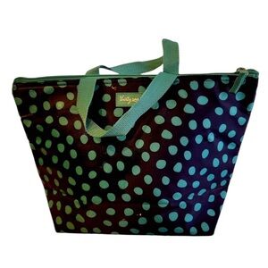 Thirty One Lunch Bag, Insulated Zip Cooler Tote + Extra Storage Bag Reusable